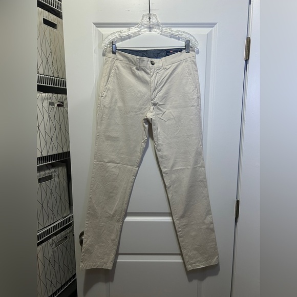 Men's Vineyard Vines Cream Pants - Picture 1 of 3